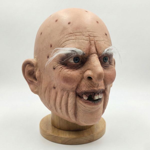 Realistic Human Appearance Latex Full Face Covering Mask One Size Fit Most for Professional Entertainment