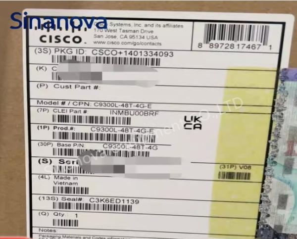 original new  C9300L 48T 4G E  48 Port Layer 3 Gigabit Switch with 1G Uplinks in stock
