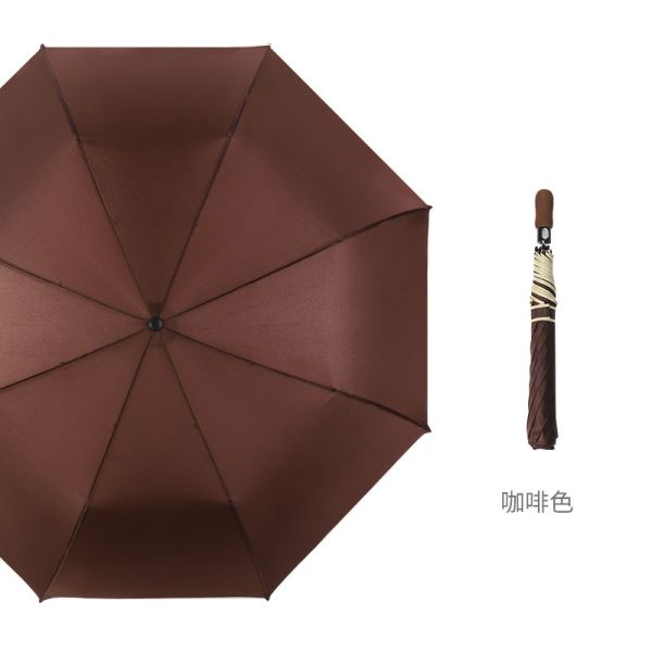 Two-Fold Golf Umbrella Advertising Gift Promotion Umbrella Automatic Sun Folding Umbrella