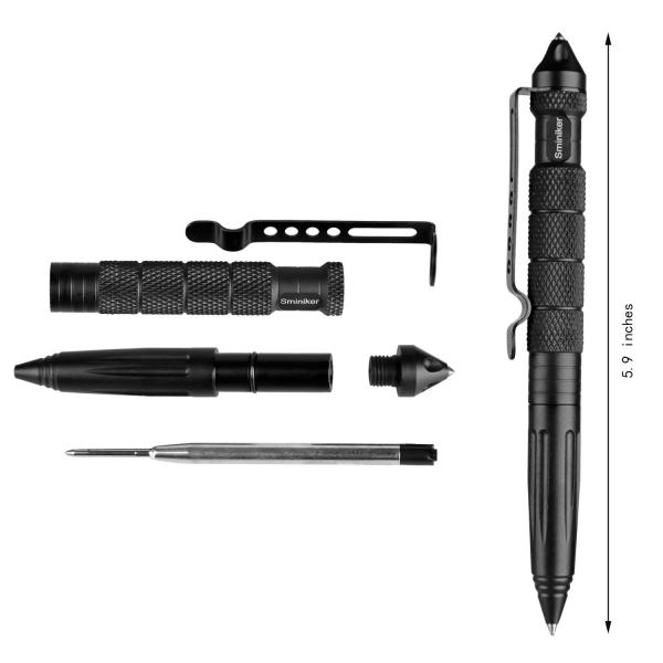 Tactical Pen Portable Aviation Aluminum Self Defense Pen Anti-skid Glass Breaker Tool
