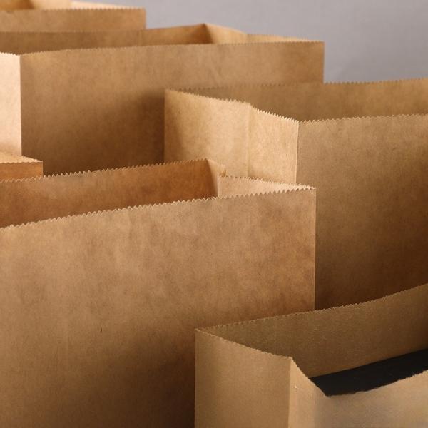 Saco de papel kraft biodegradável personalizado para embalagens sazonais de pão de baguette francês