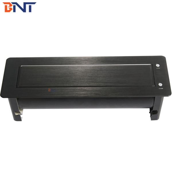BN High quality brushed aluminum motorized flip up desktop socket