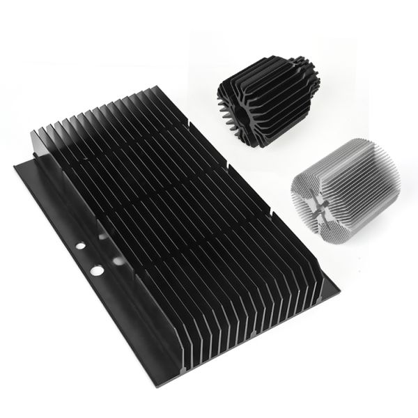 Industrial aluminum extrusion motor radiator housing, custom size 6061 aluminum motor housing
