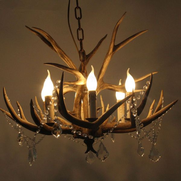 Crystal antler chandelier for Home Bar Coffee Shop Lighting Fixtures (WH-AC-19)