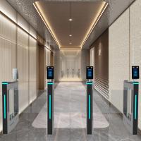 RS485 Communication TCP/IP Système de contrôle d'accès biométrique automatique de porte de balancement pour les hôtels