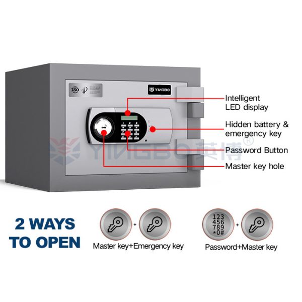 YB/FH-32 Solid Steel Fireproof Safe Box With 32 MM Solid Steel Latches High-Performance Fire Protection Solution