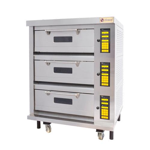 Professional Bread Oven 3 Decks 12 Tray Commercial Deck Oven