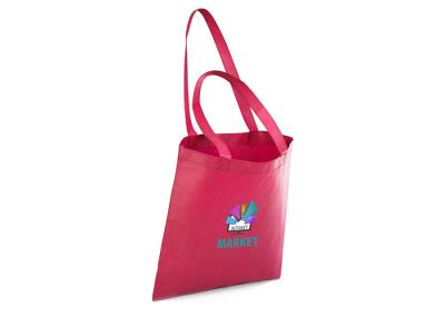 Recyclable Non Woven Polypropylene Tote Bags Red SEDEX Approval