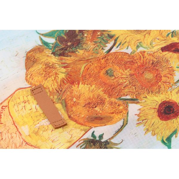 Customize Polyester Foldable Oil Painting Tote Bags Reusable Shopping Bag For Groceries Shoulder Bags