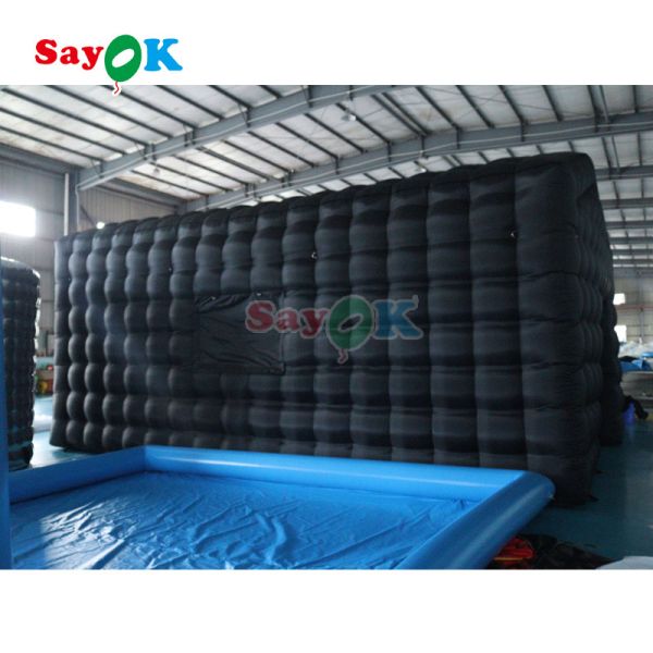 Iluminação de discoteca LED portátil Tenda de clube noturno móvel Inflável Cubo Tenda de festa inflável Clube noturno para alugar