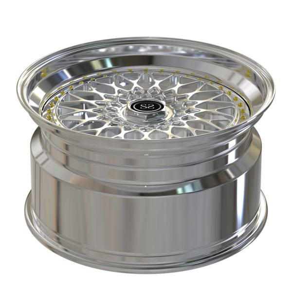 21inch 2 PC Piece Forged Aluminum Wheels Chrome Barrels Lips Audi RS7