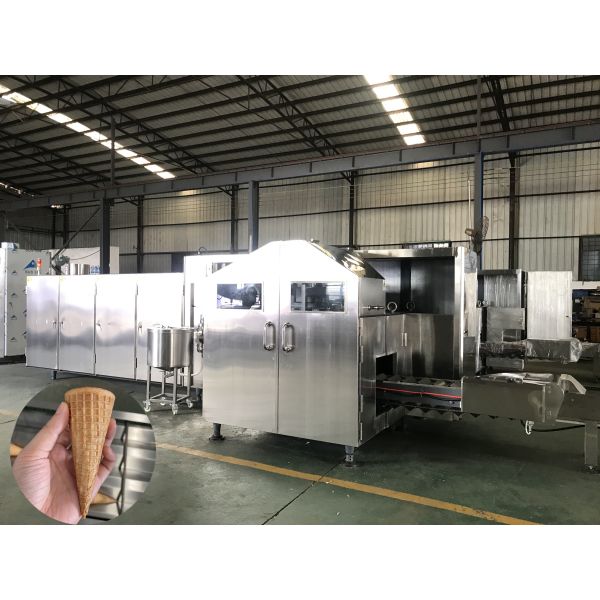 380 Volt Automatic Ice Cream Cone Making Machine With 7-8kg/H LPG Consumption