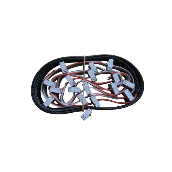 17 голов соединяя части сплетя тени жаккарда кабеля запасные