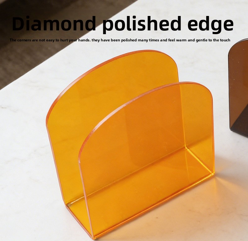 High Transparency Tissue Box High-End Creative U-Shaped Square Towel Napkin Storage Rack for Restaurant Coffee Shop