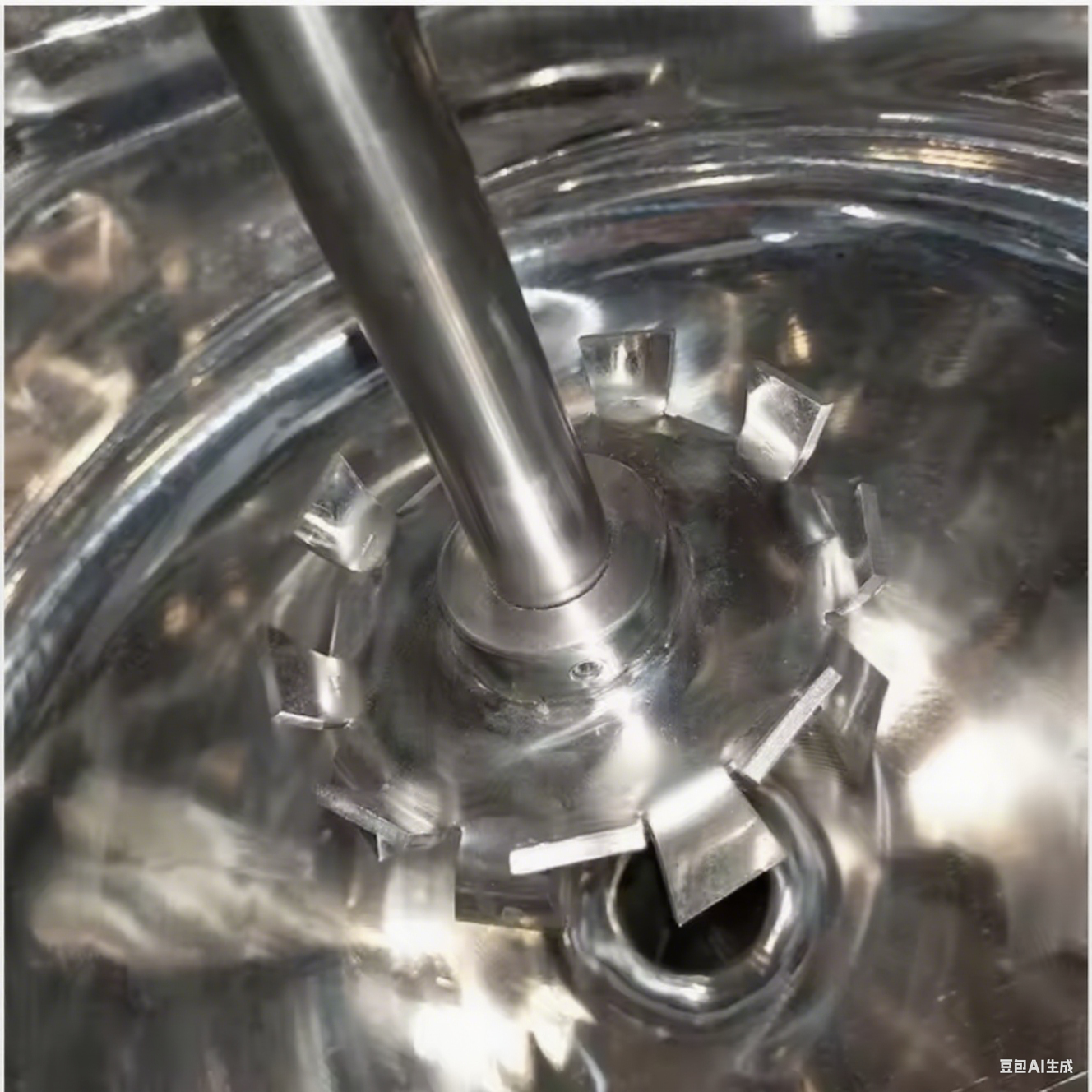 Tanque de mezcla neumático de acero inoxidable con agitador para productos químicos cosméticos