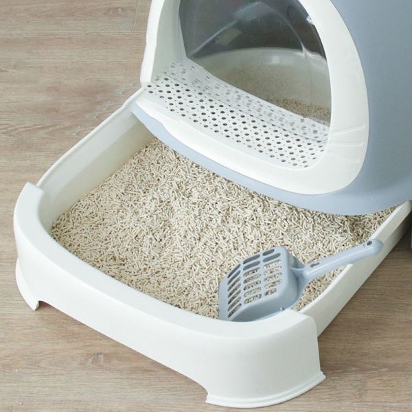 Spacious and Durable Enclosed Cat Litter Box Easy to Clean for All Cats ODM Designs