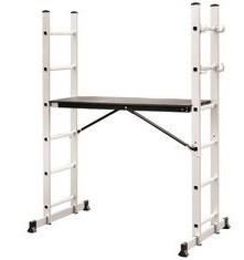 2x6  Extension  Aluminum Scaffold Tower With One Plank Non Marring Feet