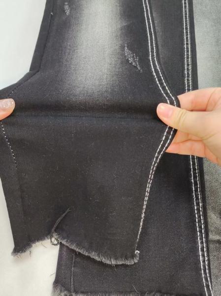 Tissu denim fantaisie sergé extensible multidirectionnel, construction 10*21/40+70 JSD3110A, pour jeans femme ou homme
