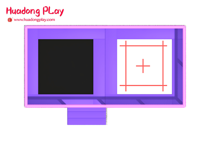 15sqm Commercial Trampoline Equipment Customized Color Safe Warm Design