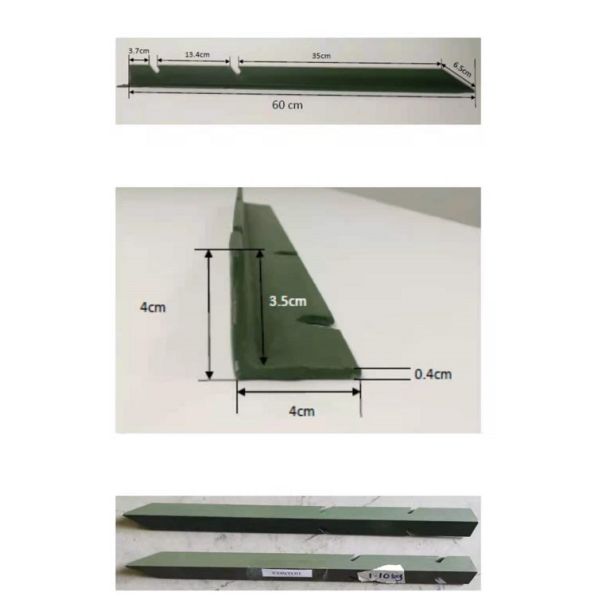 Темный ый-зелен праймер угла утюга красит 2ft сталь углерода пикетирует Coforming 2074-1992