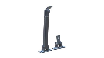 Tilt Leg Adjustable Metal Roof Solar Mounting System Aluminum Corrugated