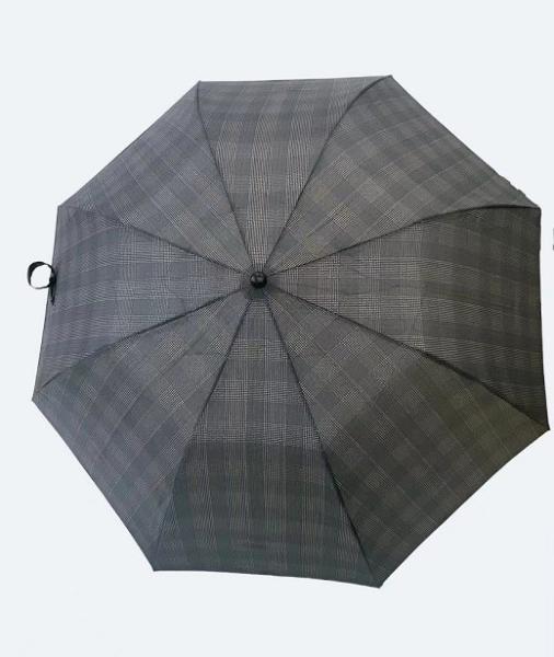 Um guarda-chuva compacto de metal de 20,5 polegadas 8 costelas 2 dobráveis com mini guarda-chuva auto-aberta