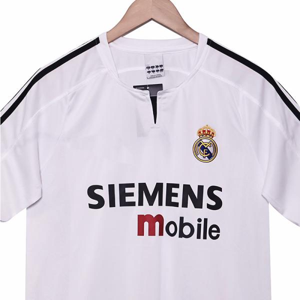 Polyester Retro Football Shirts 2003-2004 Real Madrid Home Model