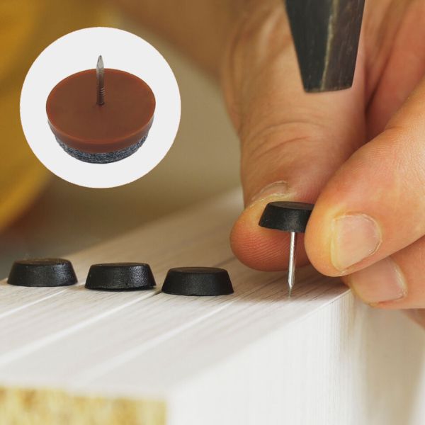 Деревянная мебель 15 мм гвоздь на скольжениях Пластиковый материал с OEM на заказ