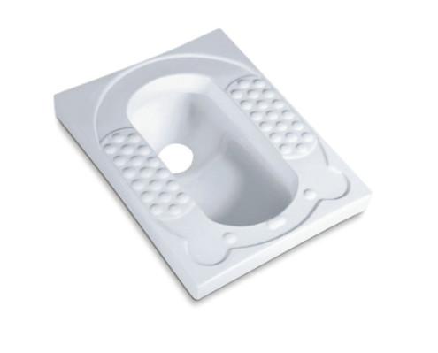 Ceramic Simple Pedal Squat Pan Toilet Anti Odor Toilet Floor Mounted