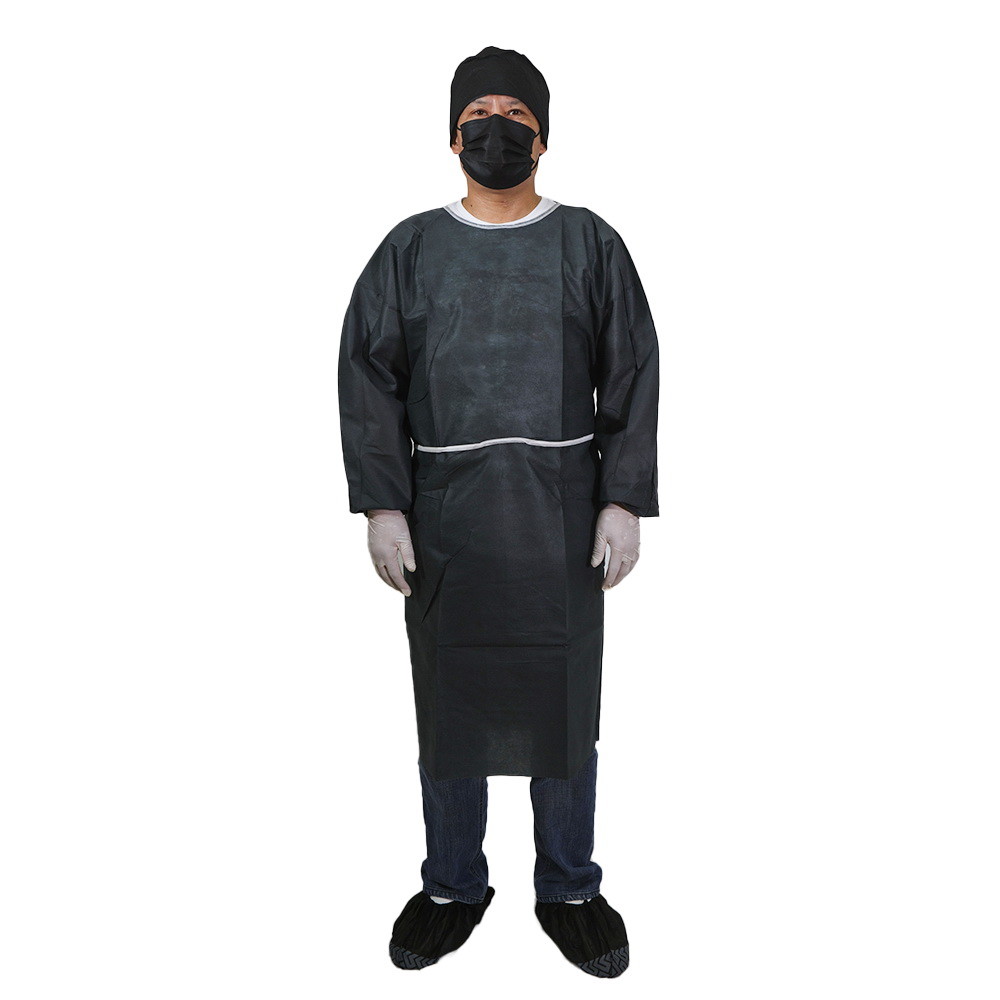Черная изоляция 60g PP медицинская устранимая одевает 115x140cm