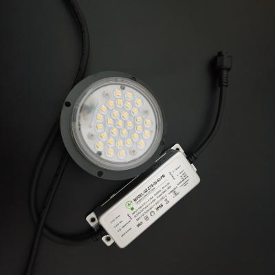 20w 30w 3000k Round LED Module Black Heatsink 90 Degree Lens For LED Post-Top Light