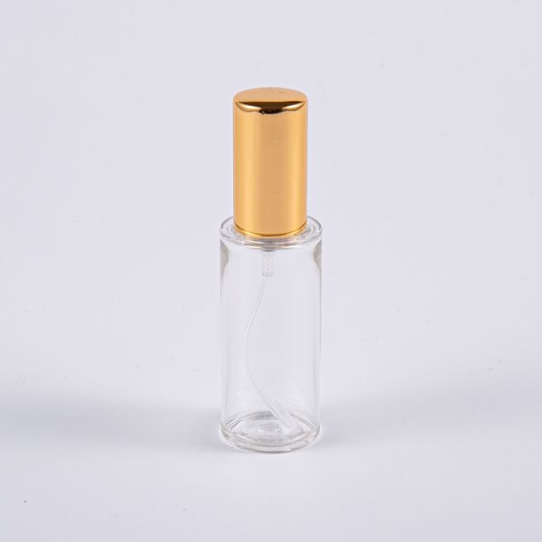 Round PETG Airless Lotion Bottle 10ml For Travel Samples
