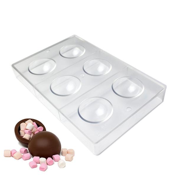 A esfera redonda do agregado familiar dá forma a moldes feito-à-medida do chocolate do molde DIY do chocolate