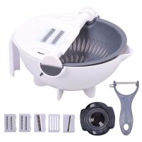 Cortadora manual vegetal plástica de las cuchillas multi con la fruta Peeler blanco