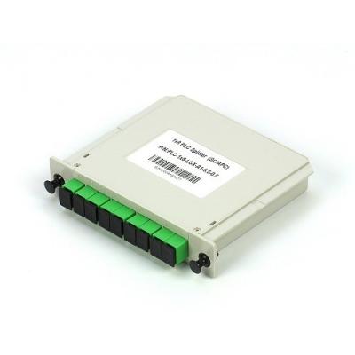 APC FTTx Fiber Optic Beam Splitter 1x8 Plc Splitter With Compact Design