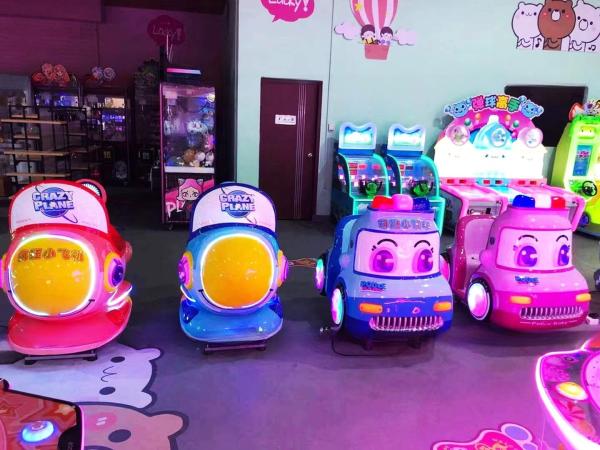 Rocking Machine Coin-operated Rocking Car Supermarket Children's Playground Commercial Electric Fiberglass Coin Pusher >3 Years