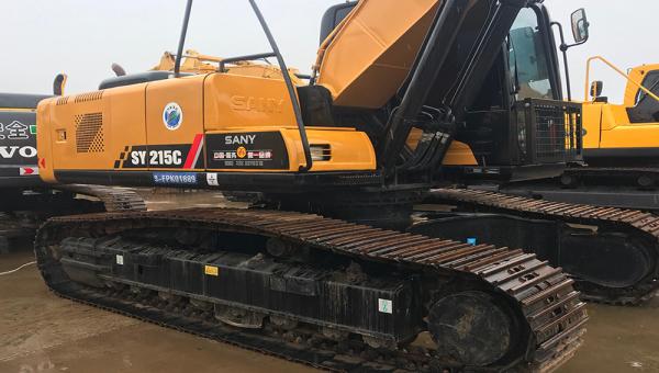 High Performance Used Sany 215 Excavator Second Hand Digger 21 Ton Sany 215c In Stock