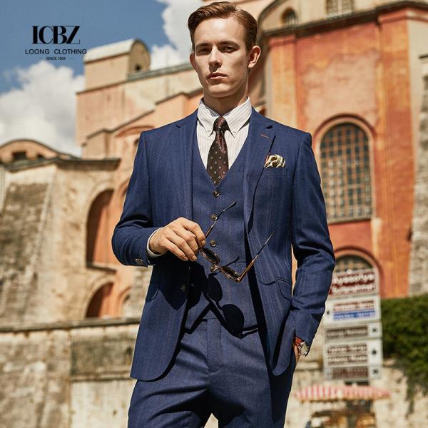 Windproof Men's Business Suit And Blazer 2 Pieces Coat Pants Formal Wedding Wear Slim Fit Custom Suit Men