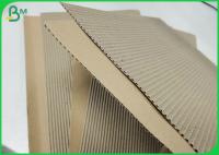 140g + 120g que fluting folha de papel ondulada da cor marrom para as luvas do copo de café