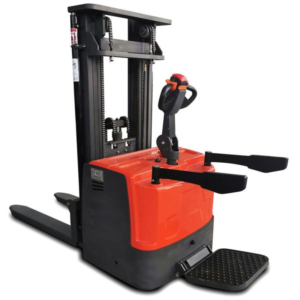 1.6ton Capacity Electric Stacker Truck 3meter Lifting Full Electric Stacker 1070mm
