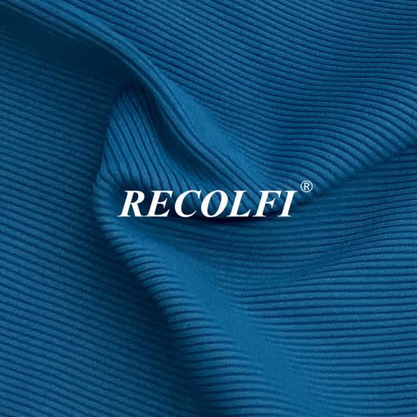 UV Ribbed Activewear Knit Fabric Digital Printing Stretch Yoga Wear