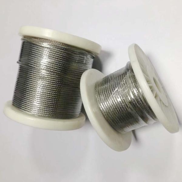 Cable de câble en acier inoxydable garanti pour élévateur/gran/cœur en acier marin 7 fil/19 fil Construction et longue durée