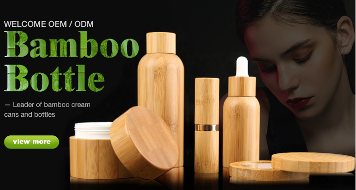 High Quality Nail Polish Bottle Bamboo Cap Glass Cosmetic Containers