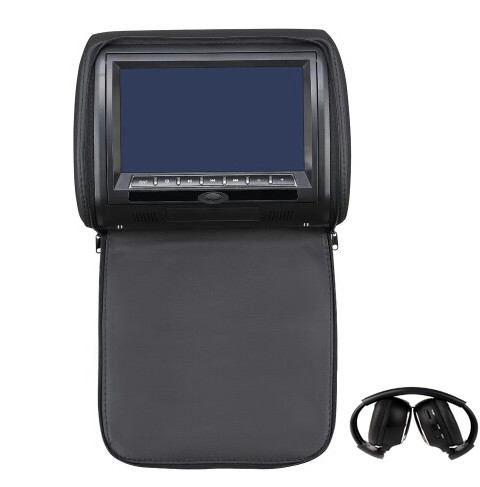 16 / 9 Mode Automobile Headrest DVD Player , Touch Screen Headrest Monitor 9 Inch 800*480 Pixels
