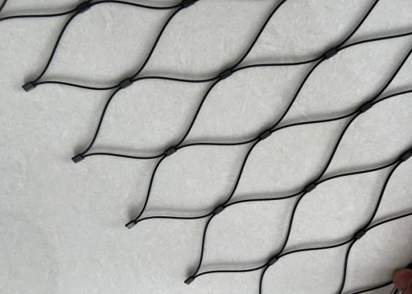 Ferruled Style Zoo Animal Enclosure Breaking Resistant X Tend Stainless Steel Cable Mesh