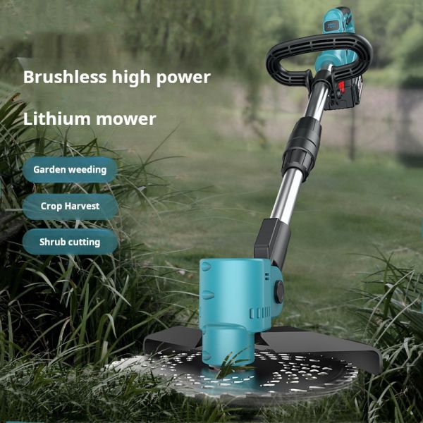 3000 Мах литий без щетки Электрическая садовая газонокосилка Уменьшение шума Легкая