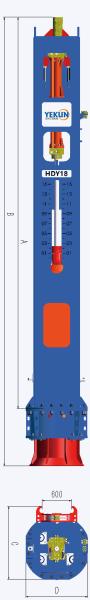 HDY18 Hydraulic Impact Pile Driving Hammer