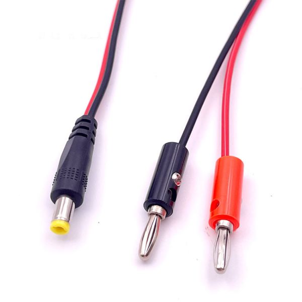 12v DC 5,5 mm x 2,1 mm Cable de prise de banane de 4 mm