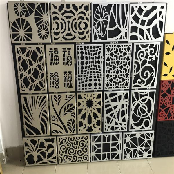 Color Painted Powder Coated Aluminum Perforated Wall Panels for cladding or partition