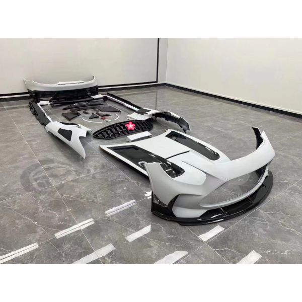 Pièces automobiles pour Mercedes AMG GT GTC GTS Body Kit AMG GT Série noire améliorée Style avant et arrière pare-chocs Spoiler Hood Body Kit